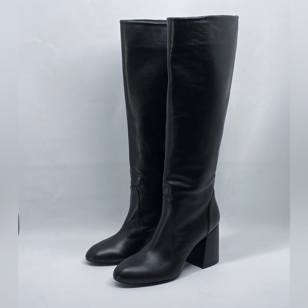 Stuart Weitzman Block Heel Mid Calf Boot Size 6 - image 1